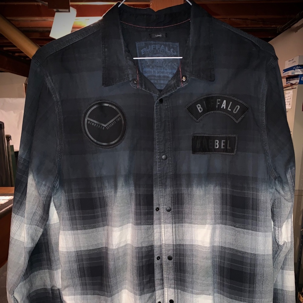 Buffalo David Britton Men’s shirt Size XL Long